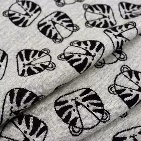 Merinoull tiger grå