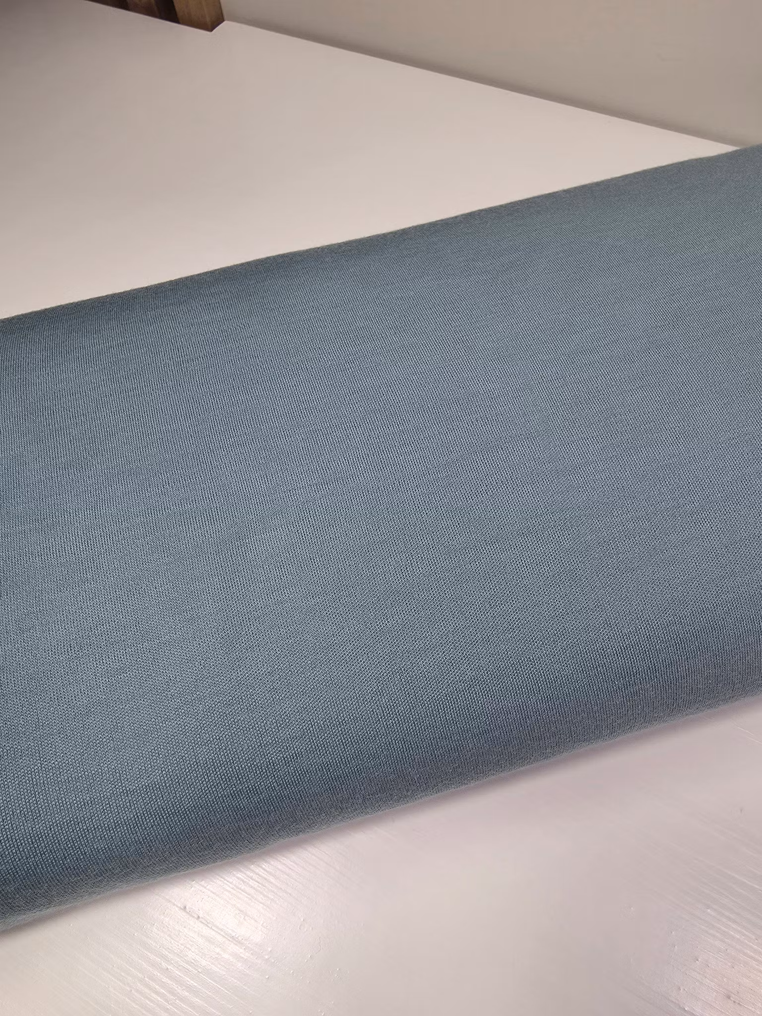 Merinoull interlock Dus blå