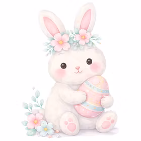 Kanin i påskestemning