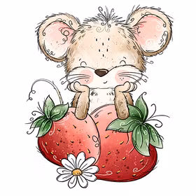 Jordbærmus rosa 2