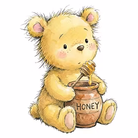 Honeybear with flowers 1