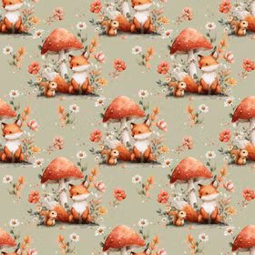 Rev og ekorn grønn jersey