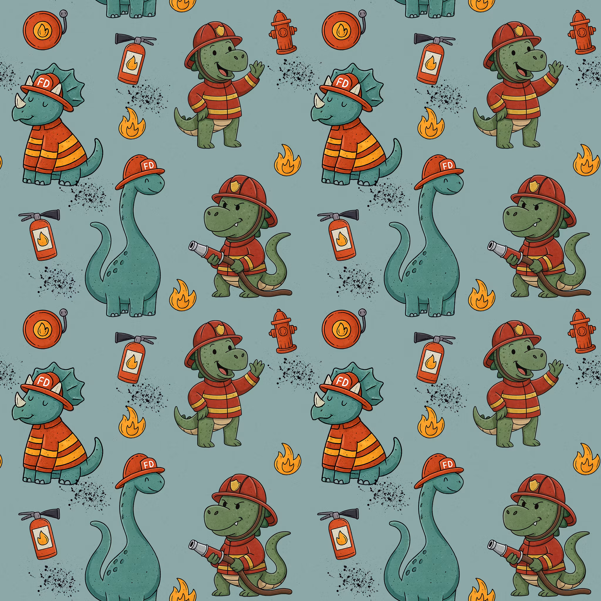 Dino redder dagen French terry