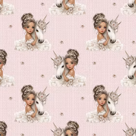 Ballerina og hest French terry