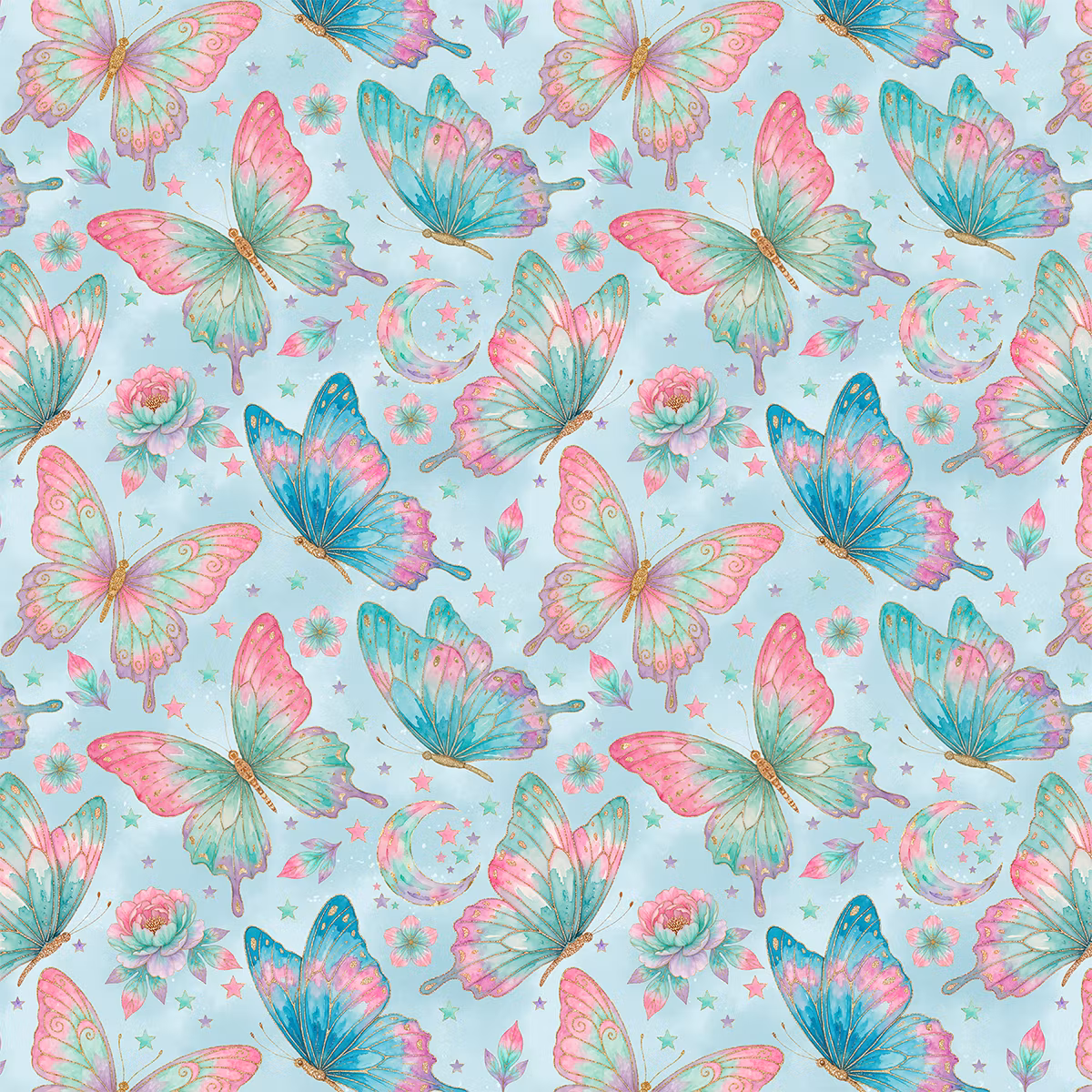 Sommerfugl pastel jersey