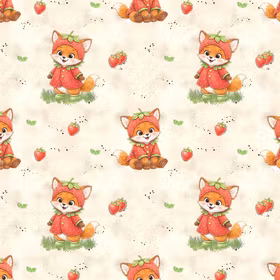 Baby fox with strawberries jersey