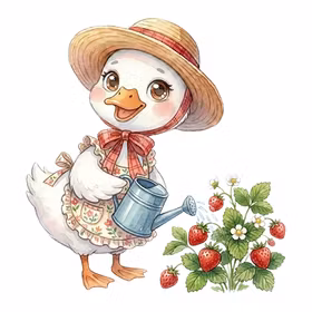Gardening duck 2