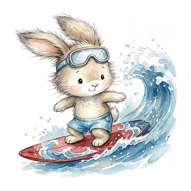 Surfing rabbit 1