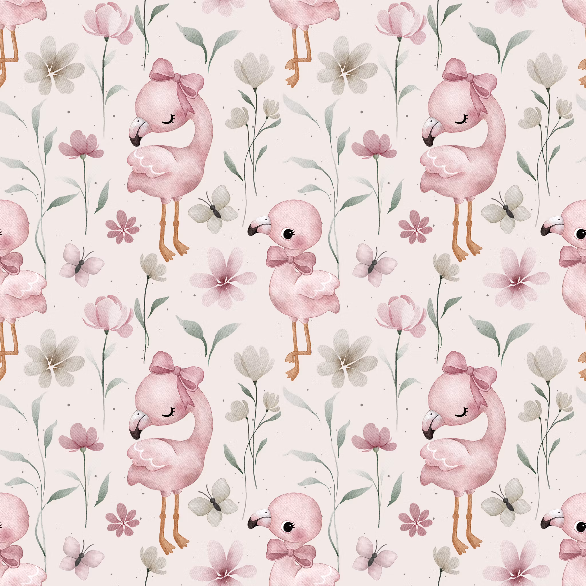 Floral Flamingo jersey