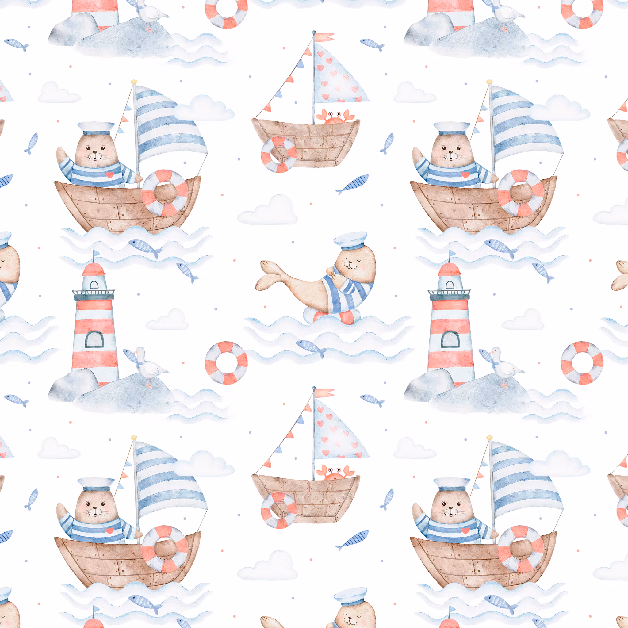 Seal the Sailor White jersey