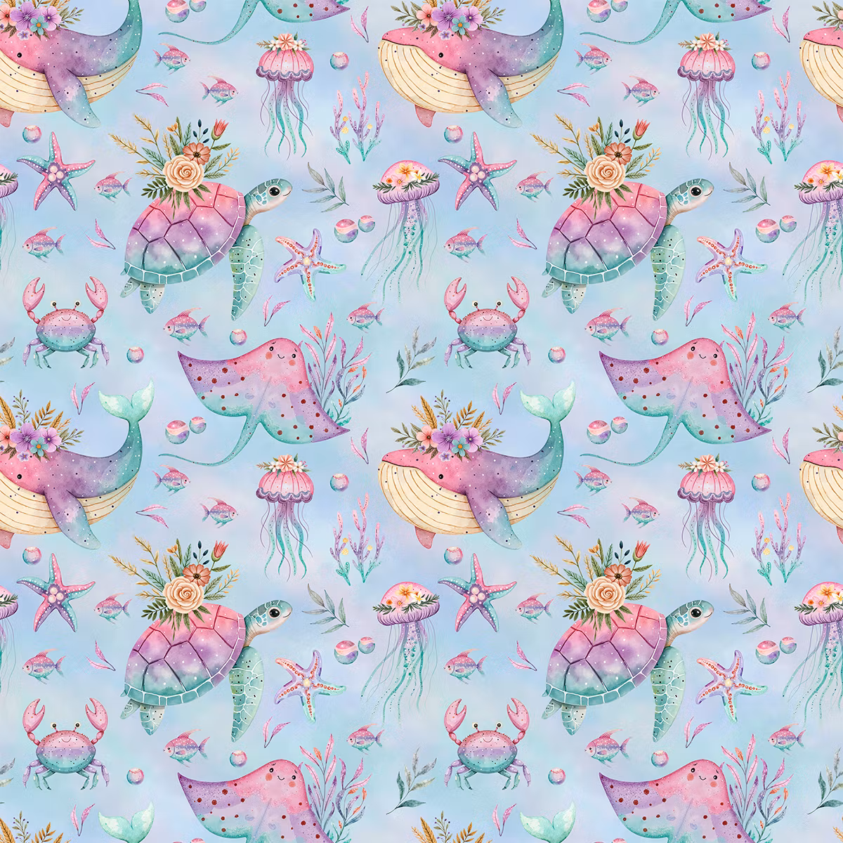 Pastel ocean friends jersey