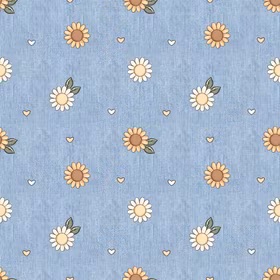 Solsikke denim French terry