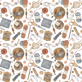 Strikketid Bomulls Poplin