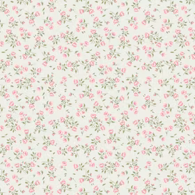 Floral Anna grønn Bomulls Poplin