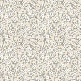 Floral Linnea Bomulls Poplin