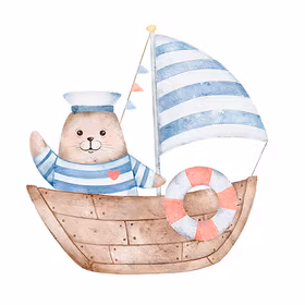 Seal the Sailor White