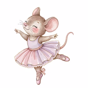 Balerina mus rosa 1