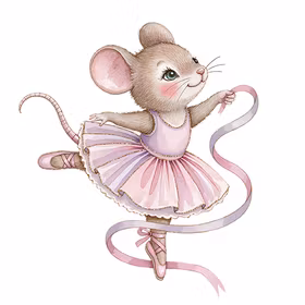 Balerina mus rosa 2