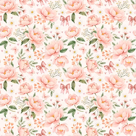 Floral blush peonies jersey