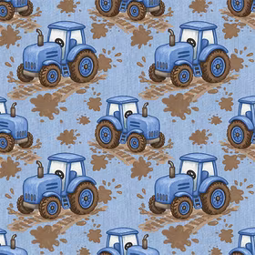 Traktor denim blå jersey