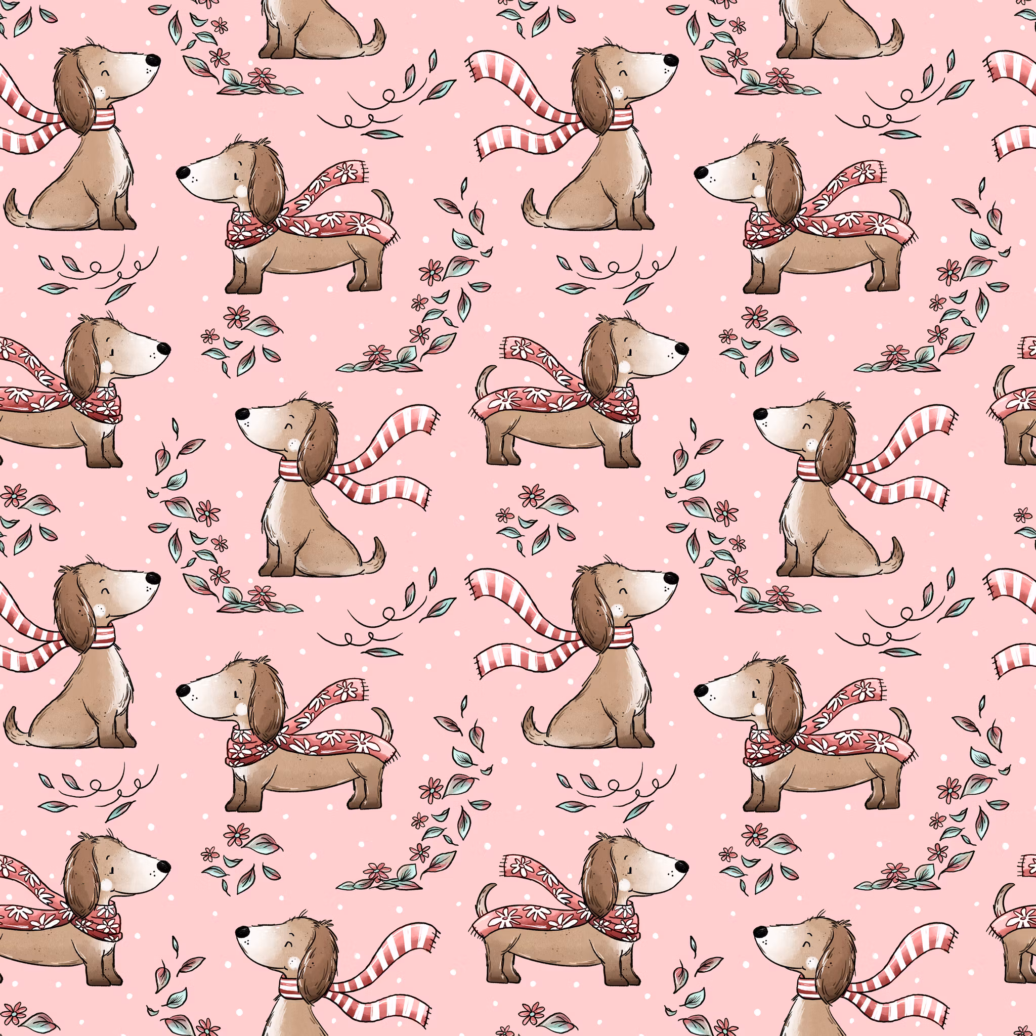 Dachshund rosa jersey