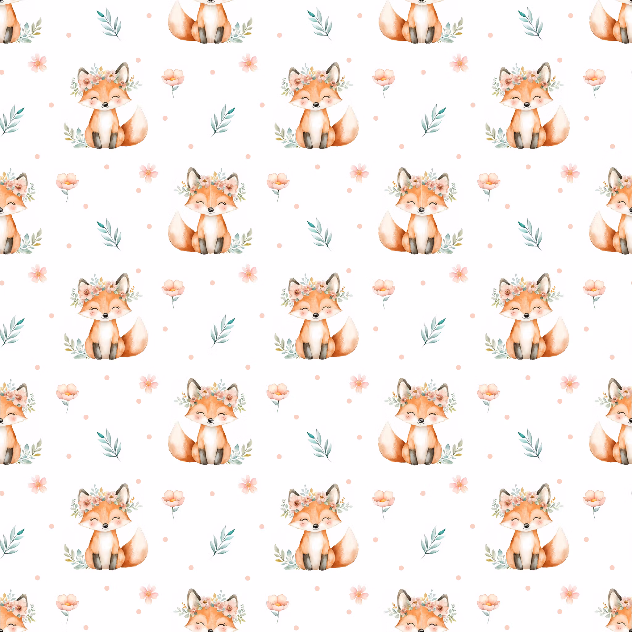 Floral fox jersey