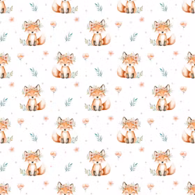Floral fox jersey