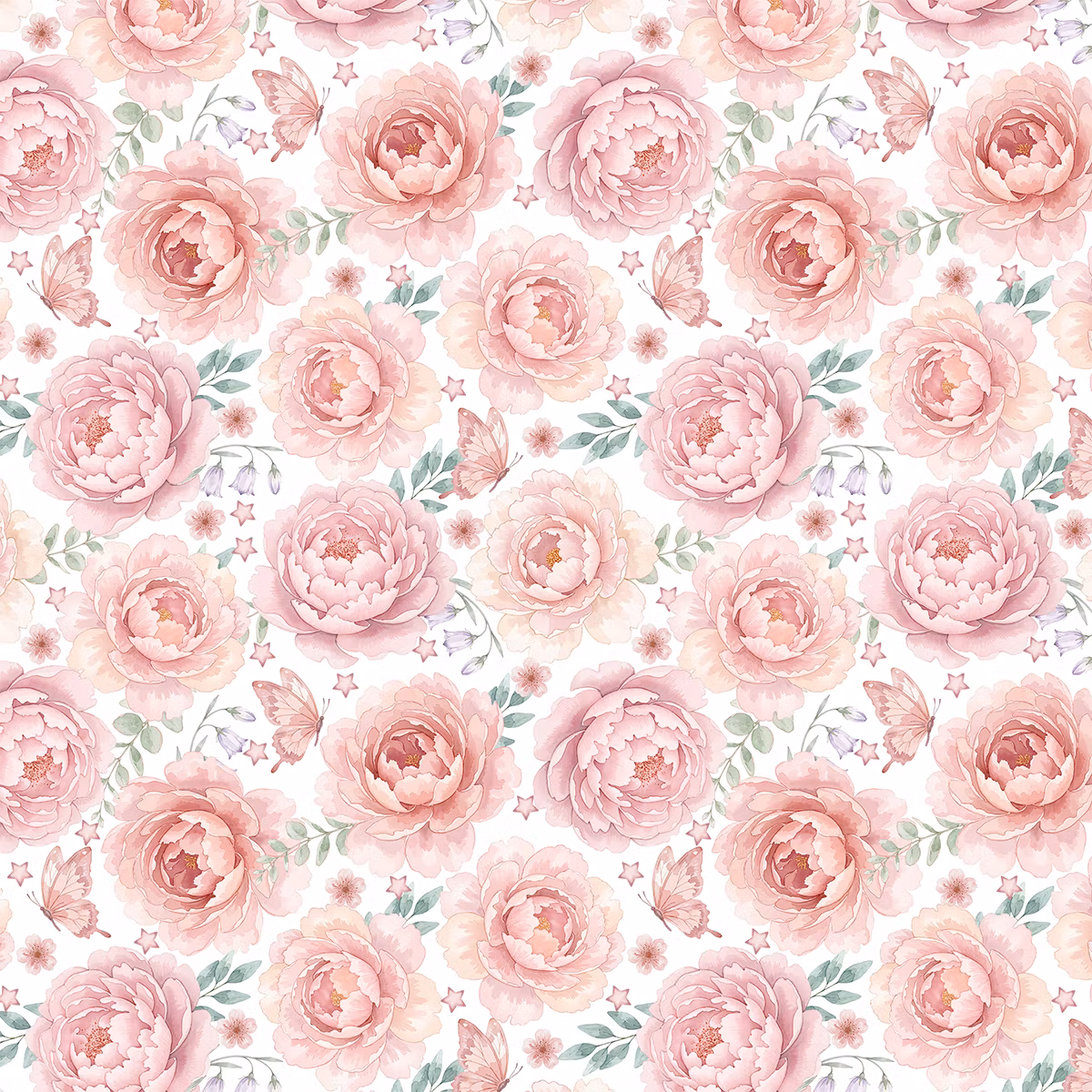 Floral Pink peon jersey