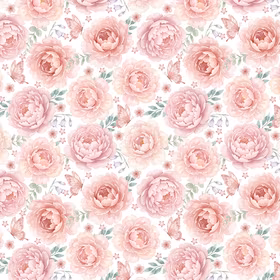 Floral Pink peon jersey
