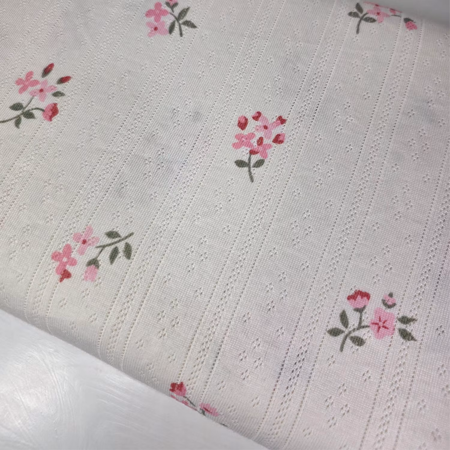 Floral Noel pointelle