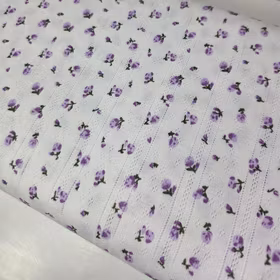 Floral Synne lilla pointelle