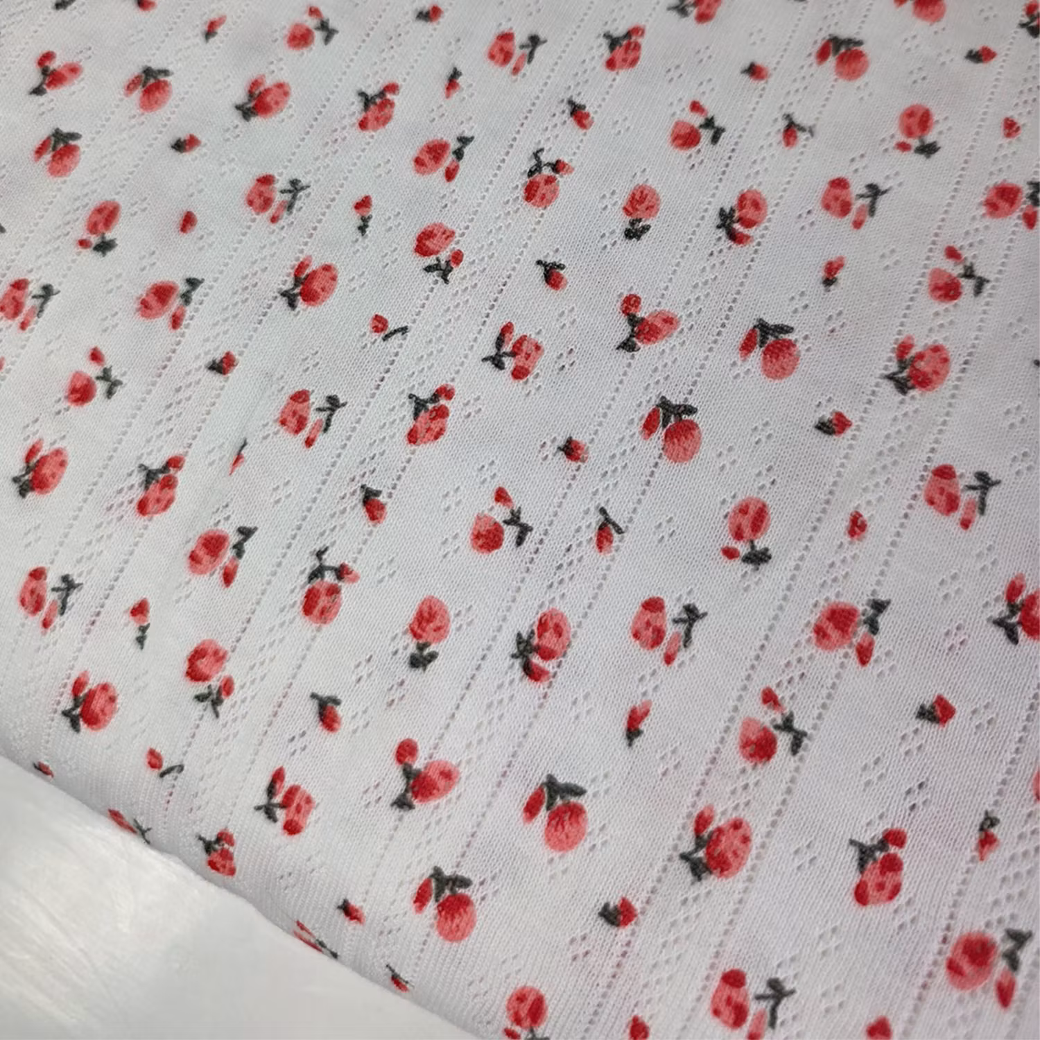 Floral Synne rosa pointelle