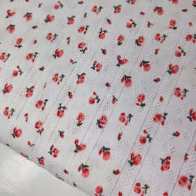 Floral Synne rosa pointelle
