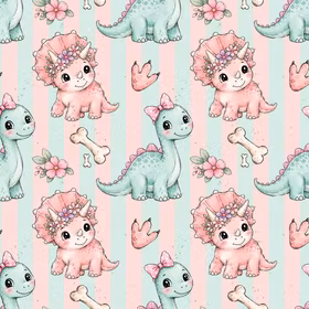 Dinos pastell jersey