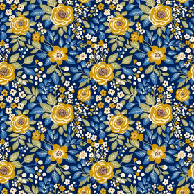 Floral Retro blå jersey