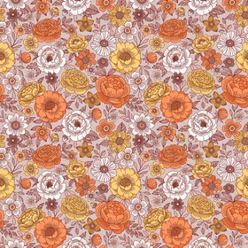 Floral Retro oker jersey