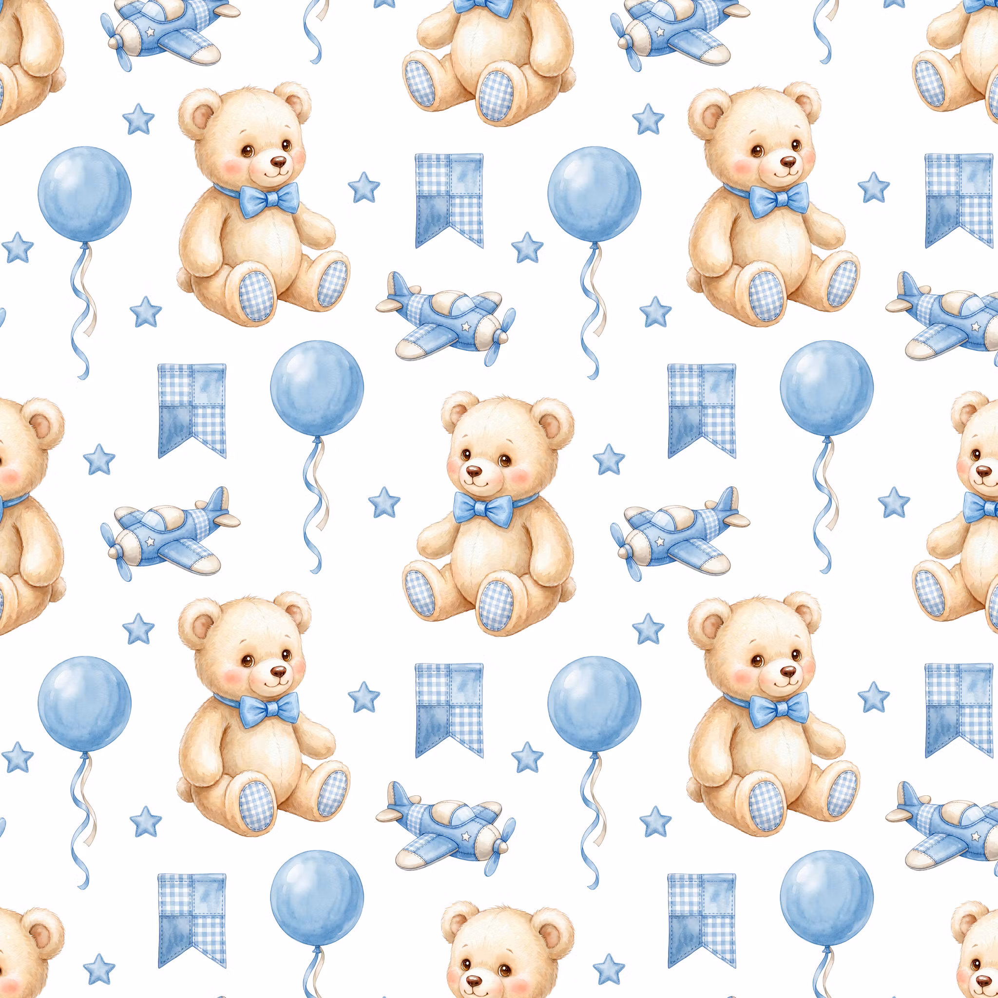 Teddy bear blue jersey
