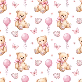 Teddy bear pink jersey