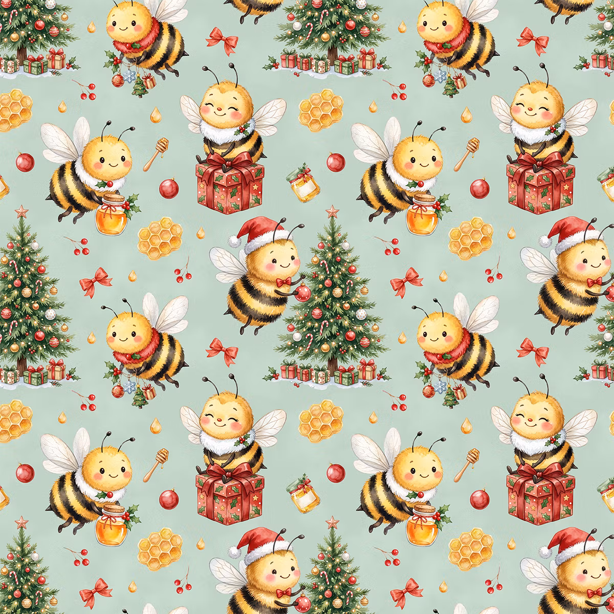 Bee Christmas jersey