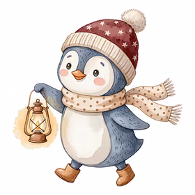 Pingu i snøen