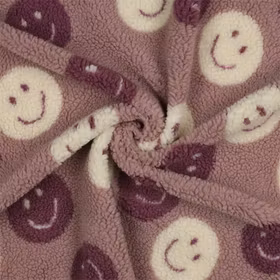 Smiley mauve Teddy