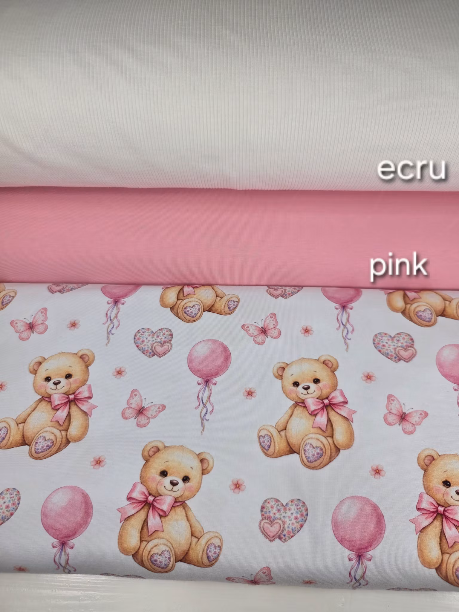 Teddy bear pink jersey