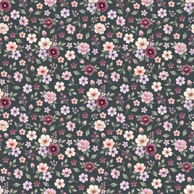 Floral Velvet bloom grønn jersey