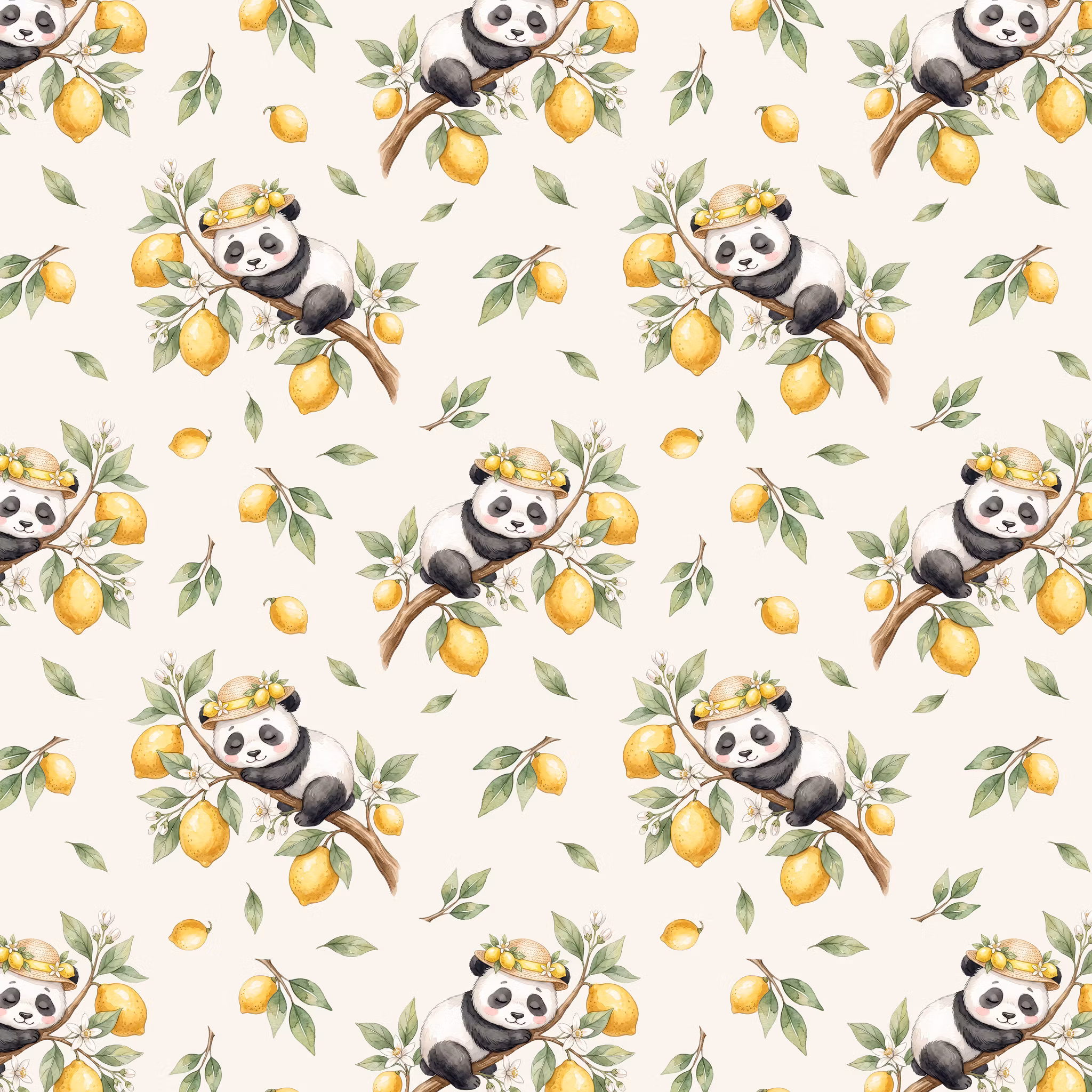 Panda i sitronhagen jersey