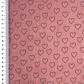Little love old pink kordfløyel