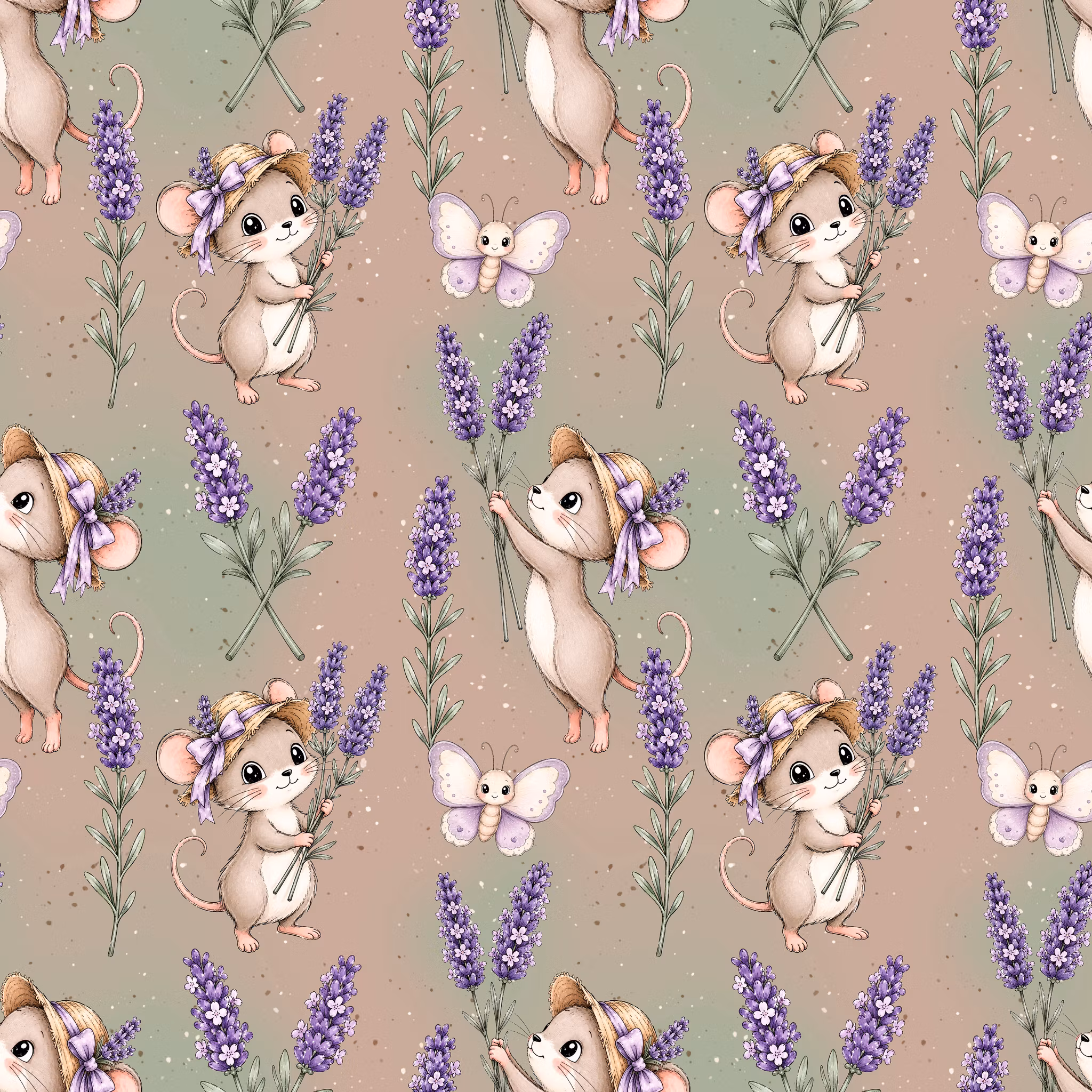 Mus med lavendel jersey