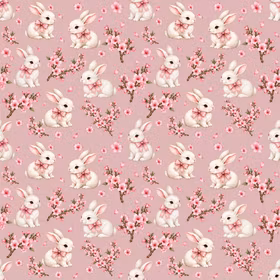 Cherry Blossom pink French terry