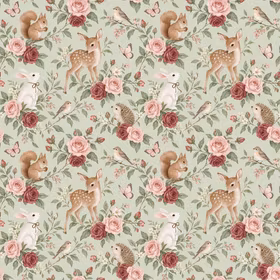 Woodland dream sage French terry