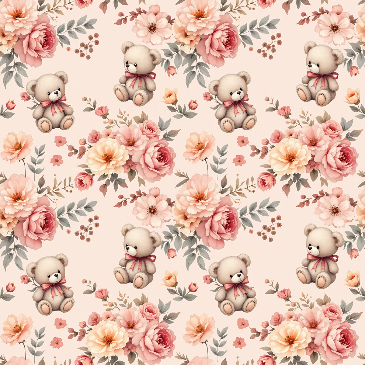 Floral Teddy jersey