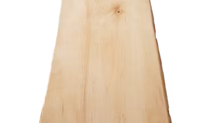 Naturlig skärbräda i björk med avfasade kortsidor 46x27 cm